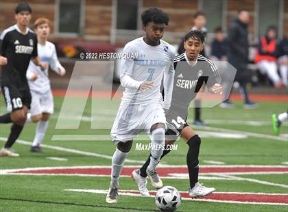 Thumbnail 3 in Servite vs. Bellarmine College Prep (Adidas So Cal College Showcase) photogallery.