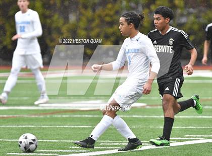 Thumbnail 2 in Servite vs. Bellarmine College Prep (Adidas So Cal College Showcase) photogallery.