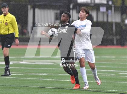 Thumbnail 3 in Servite vs. Bellarmine College Prep (Adidas So Cal College Showcase) photogallery.