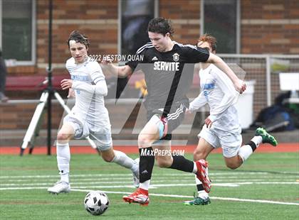 Thumbnail 1 in Servite vs. Bellarmine College Prep (Adidas So Cal College Showcase) photogallery.