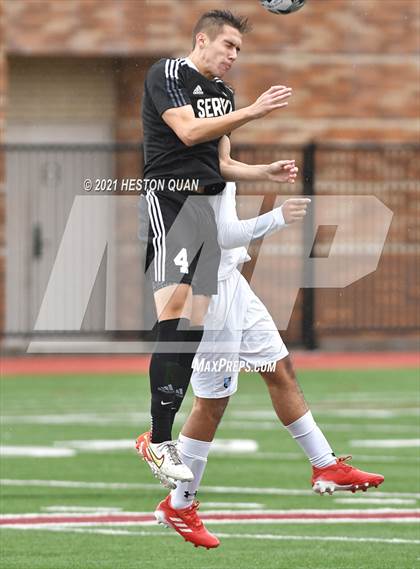 Thumbnail 3 in Servite vs. Bellarmine College Prep (Adidas So Cal College Showcase) photogallery.
