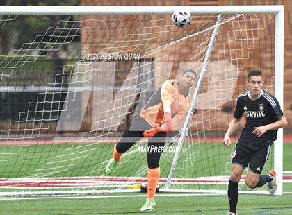 Thumbnail 1 in Servite vs. Bellarmine College Prep (Adidas So Cal College Showcase) photogallery.