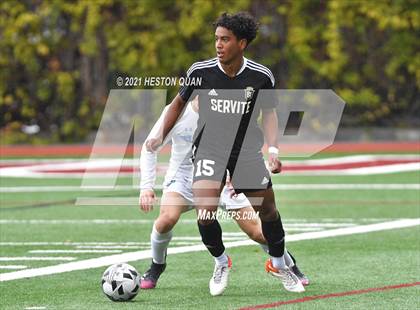 Thumbnail 1 in Servite vs. Bellarmine College Prep (Adidas So Cal College Showcase) photogallery.