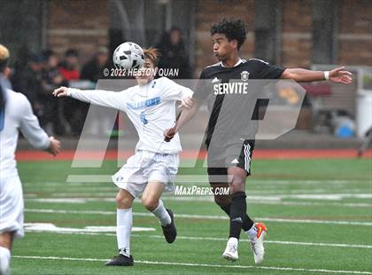Thumbnail 3 in Servite vs. Bellarmine College Prep (Adidas So Cal College Showcase) photogallery.