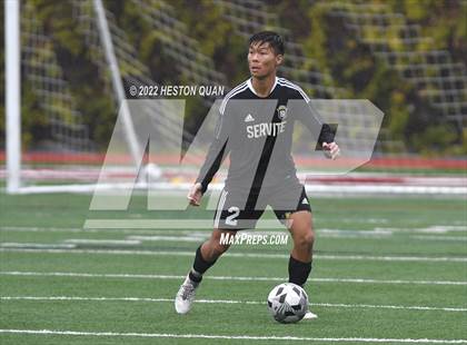 Thumbnail 2 in Servite vs. Bellarmine College Prep (Adidas So Cal College Showcase) photogallery.