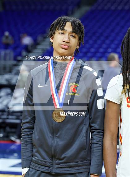 Thumbnail 1 in Oak Cliff Faith Family Academy @ Stafford (UIL 4A Basketball Semifinal Medal Ceremony) photogallery.