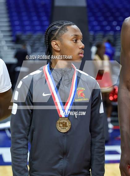 Thumbnail 3 in Oak Cliff Faith Family Academy @ Stafford (UIL 4A Basketball Semifinal Medal Ceremony) photogallery.
