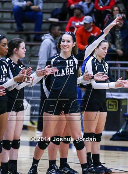 Thumbnail 2 in Churchill vs. Clark (UIL 6A Regional Final) photogallery.