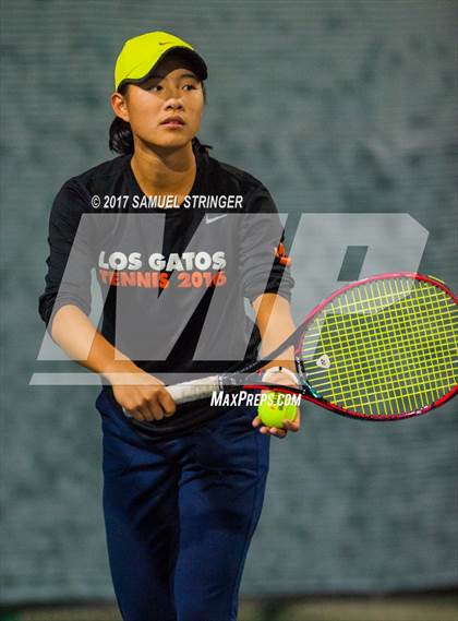 Thumbnail 2 in St.Francis vs. Los Gatos (CIF NorCal Regional Girls Tennis Championships) photogallery.