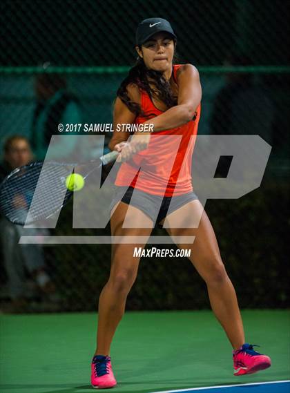 Thumbnail 3 in St.Francis vs. Los Gatos (CIF NorCal Regional Girls Tennis Championships) photogallery.