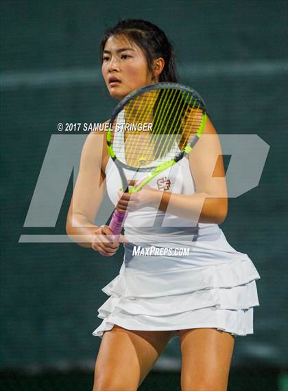 Thumbnail 2 in St.Francis vs. Los Gatos (CIF NorCal Regional Girls Tennis Championships) photogallery.