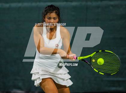 Thumbnail 3 in St.Francis vs. Los Gatos (CIF NorCal Regional Girls Tennis Championships) photogallery.