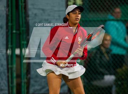 Thumbnail 3 in St.Francis vs. Los Gatos (CIF NorCal Regional Girls Tennis Championships) photogallery.