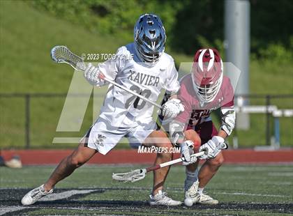 Thumbnail 3 in Xavier vs. Bethel (CIAC Class M first round) photogallery.