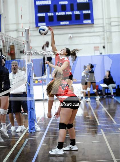 Thumbnail 2 in Mineola Vs Bayport Blue Point (Long Beach Invitational) photogallery.