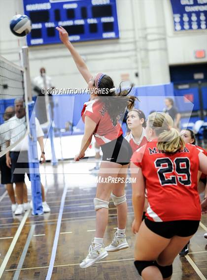 Thumbnail 3 in Mineola Vs Bayport Blue Point (Long Beach Invitational) photogallery.