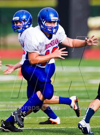 Thumbnail 2 in Emery-Weiner vs. Brenham Christian Academy photogallery.