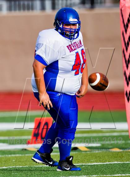 Thumbnail 1 in Emery-Weiner vs. Brenham Christian Academy photogallery.