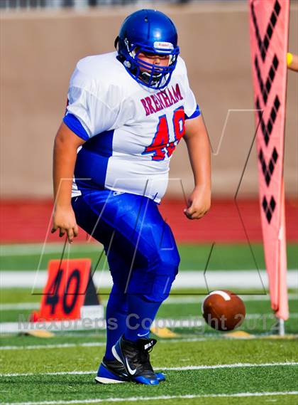 Thumbnail 2 in Emery-Weiner vs. Brenham Christian Academy photogallery.