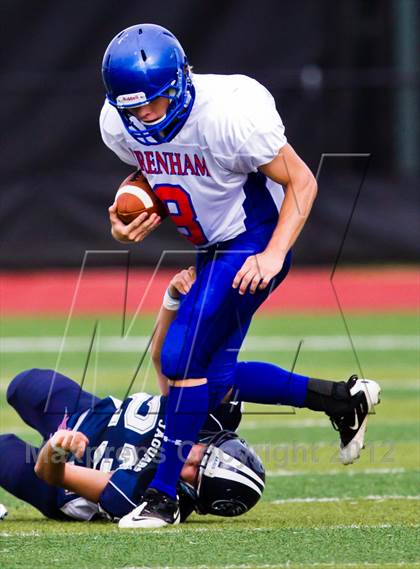 Thumbnail 3 in Emery-Weiner vs. Brenham Christian Academy photogallery.