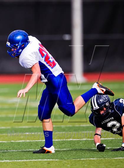 Thumbnail 1 in Emery-Weiner vs. Brenham Christian Academy photogallery.