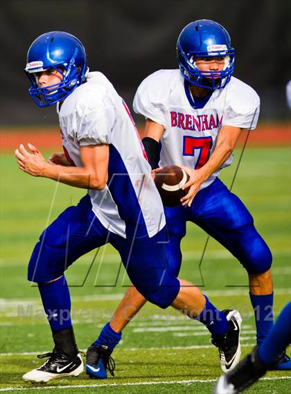 Thumbnail 1 in Emery-Weiner vs. Brenham Christian Academy photogallery.