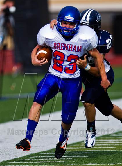 Thumbnail 2 in Emery-Weiner vs. Brenham Christian Academy photogallery.