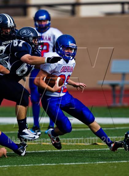 Thumbnail 3 in Emery-Weiner vs. Brenham Christian Academy photogallery.