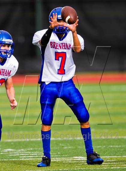 Thumbnail 1 in Emery-Weiner vs. Brenham Christian Academy photogallery.