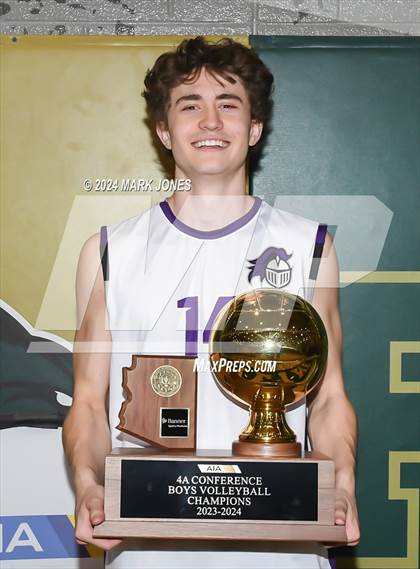 Thumbnail 3 in Northwest Christian vs. Arizona College Prep (AIA 4A Final - Awards) photogallery.
