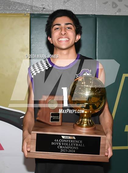 Thumbnail 3 in Northwest Christian vs. Arizona College Prep (AIA 4A Final - Awards) photogallery.