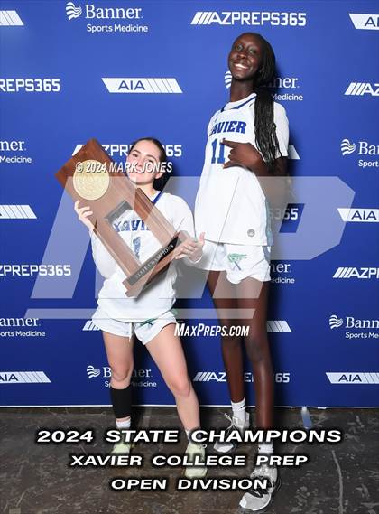 Thumbnail 2 in Xavier College Prep vs. Desert Vista (AIA Open Final - Awards) photogallery.