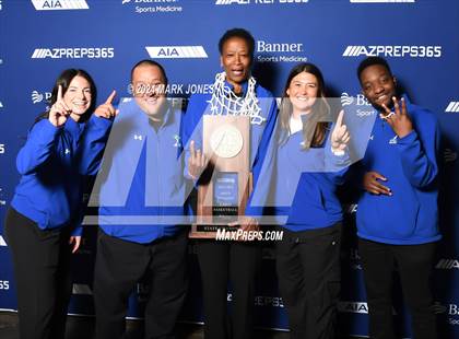 Thumbnail 3 in Xavier College Prep vs. Desert Vista (AIA Open Final - Awards) photogallery.