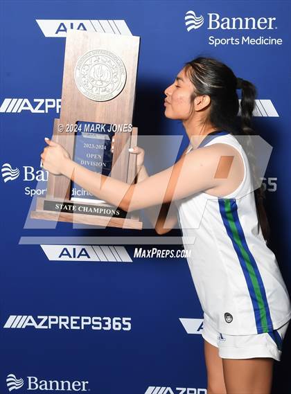 Thumbnail 3 in Xavier College Prep vs. Desert Vista (AIA Open Final - Awards) photogallery.