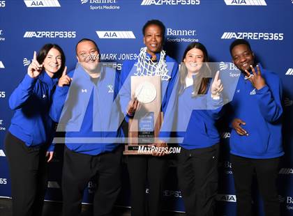 Thumbnail 3 in Xavier College Prep vs. Desert Vista (AIA Open Final - Awards) photogallery.