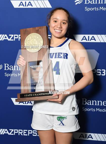 Thumbnail 3 in Xavier College Prep vs. Desert Vista (AIA Open Final - Awards) photogallery.