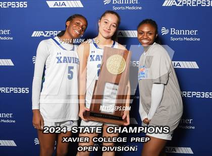 Thumbnail 1 in Xavier College Prep vs. Desert Vista (AIA Open Final - Awards) photogallery.