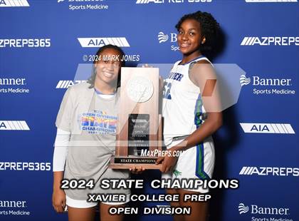 Thumbnail 2 in Xavier College Prep vs. Desert Vista (AIA Open Final - Awards) photogallery.