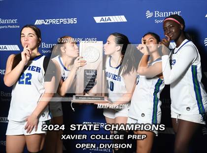 Thumbnail 2 in Xavier College Prep vs. Desert Vista (AIA Open Final - Awards) photogallery.