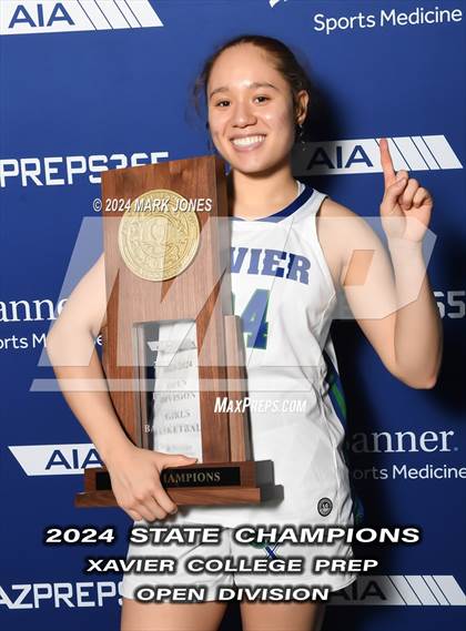 Thumbnail 3 in Xavier College Prep vs. Desert Vista (AIA Open Final - Awards) photogallery.