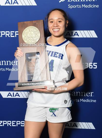Thumbnail 1 in Xavier College Prep vs. Desert Vista (AIA Open Final - Awards) photogallery.