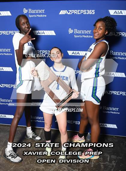 Thumbnail 2 in Xavier College Prep vs. Desert Vista (AIA Open Final - Awards) photogallery.