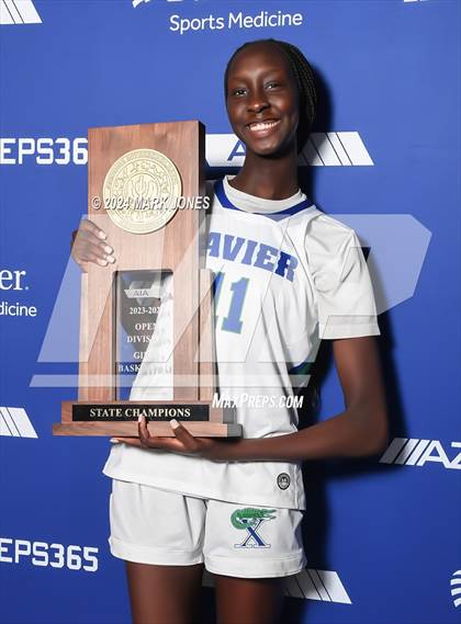 Thumbnail 1 in Xavier College Prep vs. Desert Vista (AIA Open Final - Awards) photogallery.