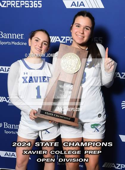 Thumbnail 2 in Xavier College Prep vs. Desert Vista (AIA Open Final - Awards) photogallery.