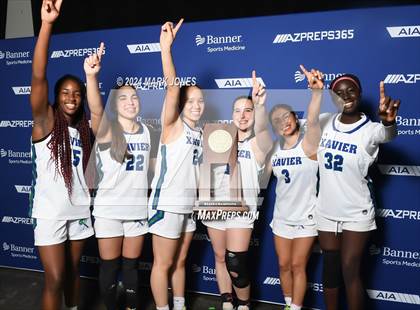 Thumbnail 3 in Xavier College Prep vs. Desert Vista (AIA Open Final - Awards) photogallery.