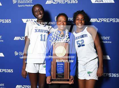 Thumbnail 2 in Xavier College Prep vs. Desert Vista (AIA Open Final - Awards) photogallery.