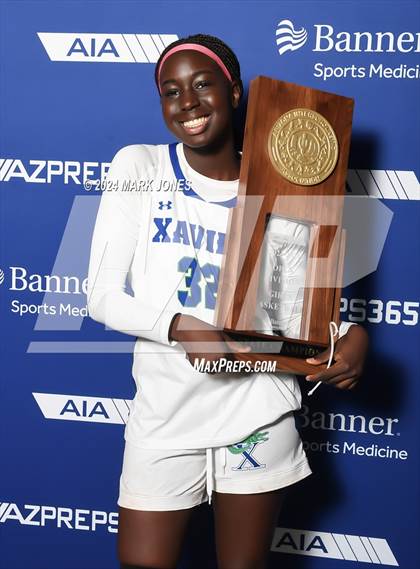 Thumbnail 1 in Xavier College Prep vs. Desert Vista (AIA Open Final - Awards) photogallery.