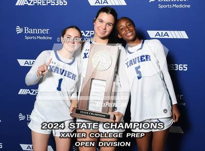 Thumbnail 3 in Xavier College Prep vs. Desert Vista (AIA Open Final - Awards) photogallery.