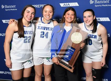 Thumbnail 3 in Xavier College Prep vs. Desert Vista (AIA Open Final - Awards) photogallery.