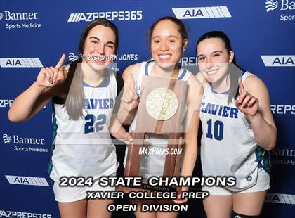 Thumbnail 1 in Xavier College Prep vs. Desert Vista (AIA Open Final - Awards) photogallery.